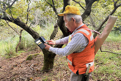 捕獲・駆除の報告をスマホで撮影し、入力