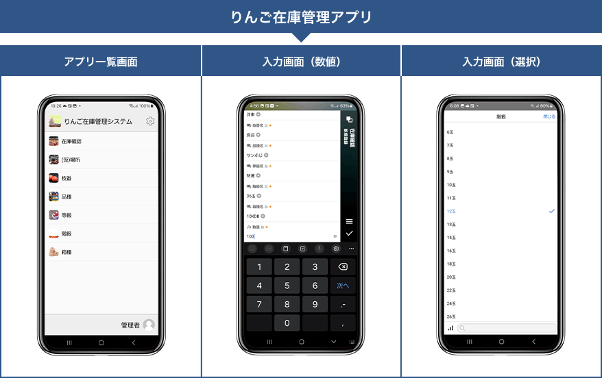 りんご在庫管理アプリ