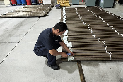 Ｊマテ．カッパープロダクツ、素材1つ1つの現品票をもとに入出庫報告を実施