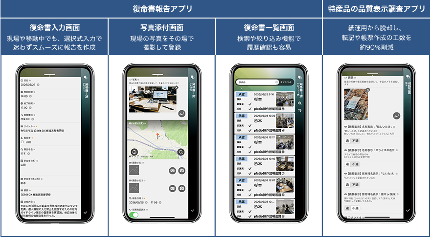 Platioアプリ画面