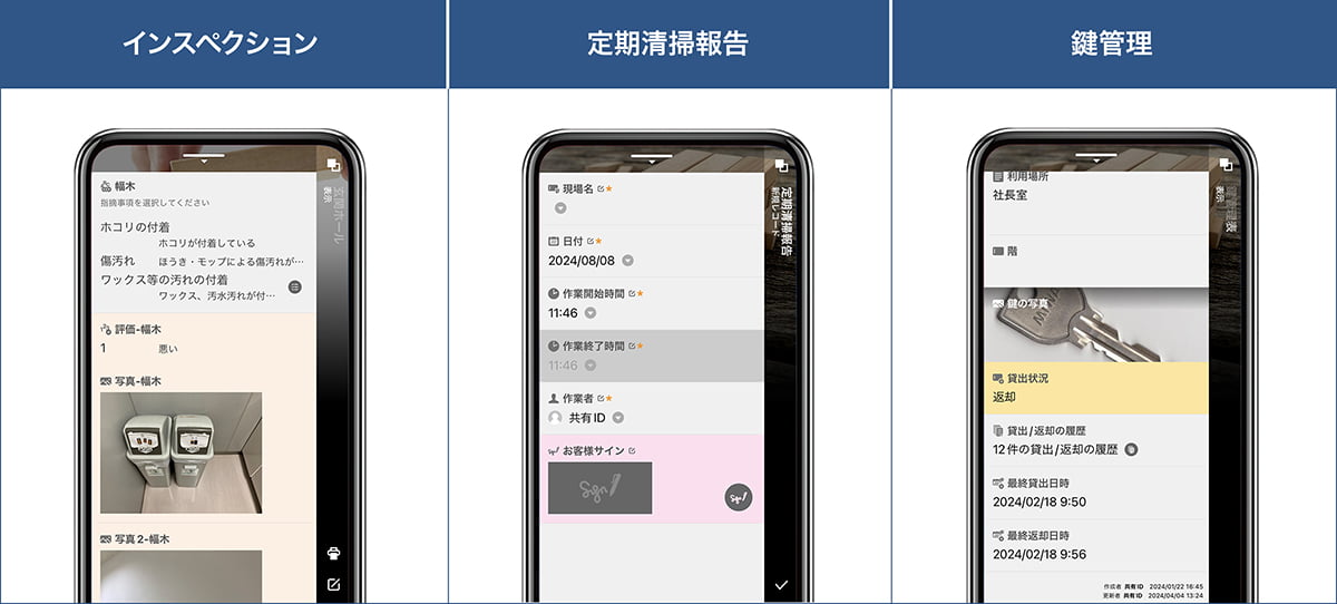 倉庫での作業風景