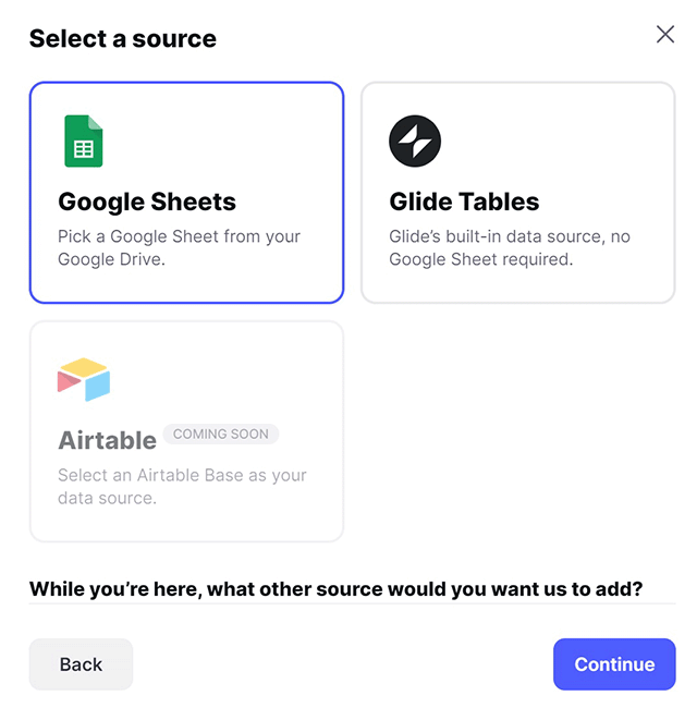Select a source