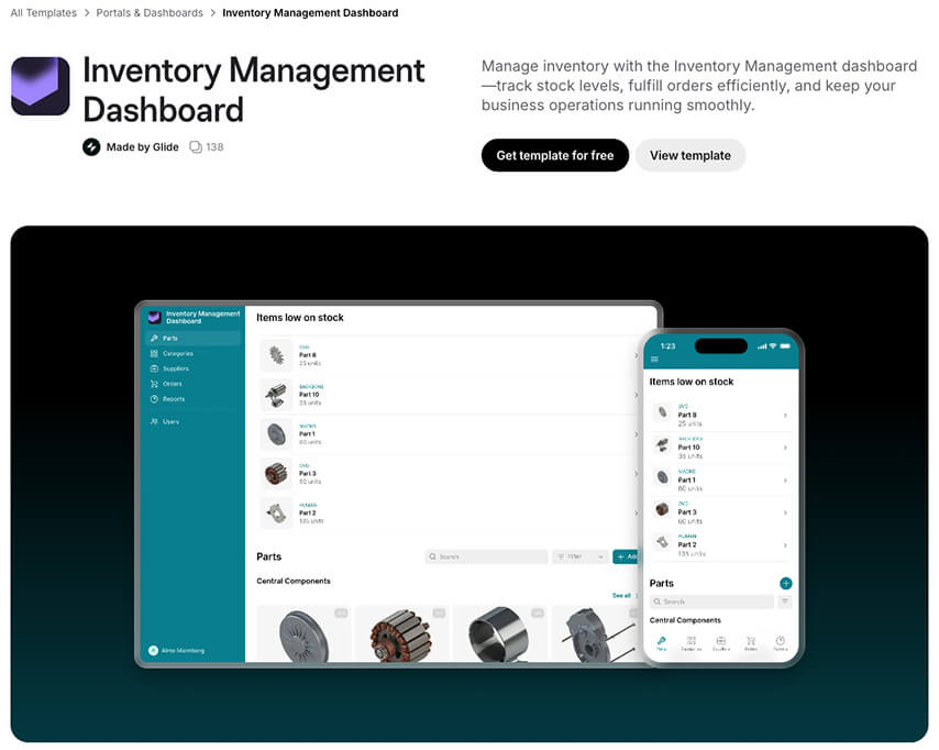 Inventory Management Dashboard
