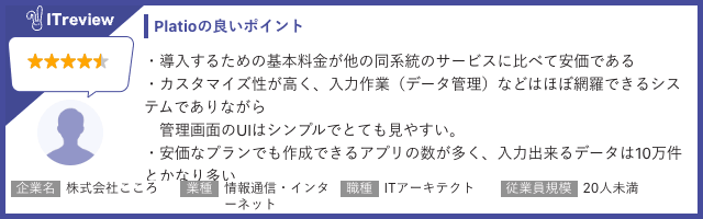 基本料金が同系統のサービスと比べて安価