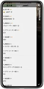 免税軽油使用記録 記入者