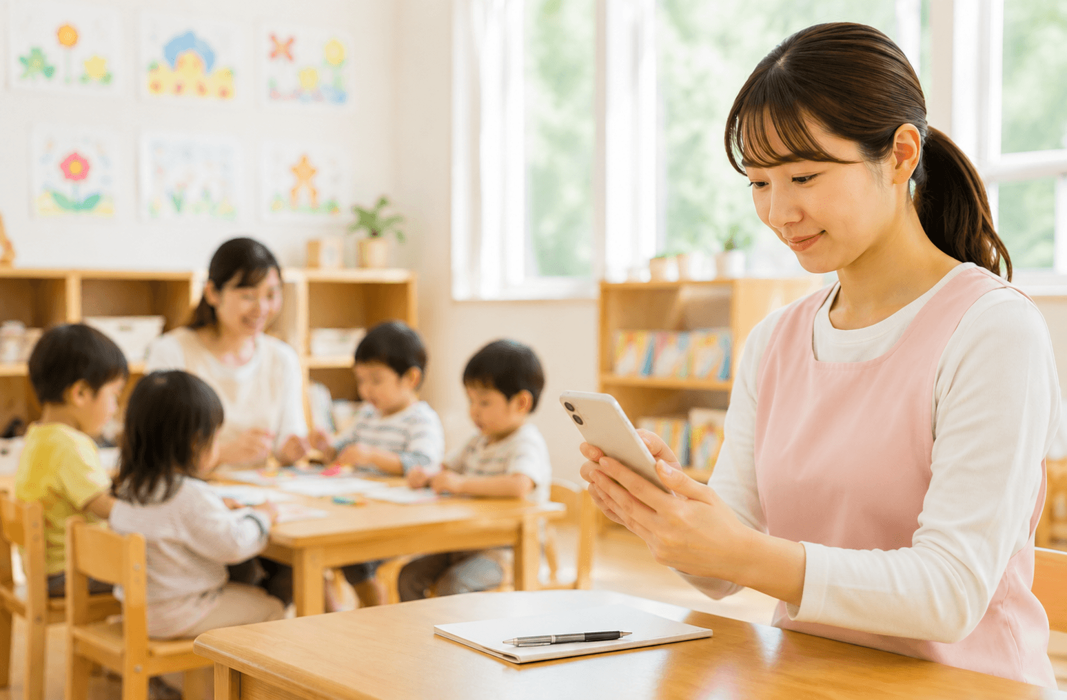 保育業務アプリ 保育日誌 園児管理 記録 スマホ