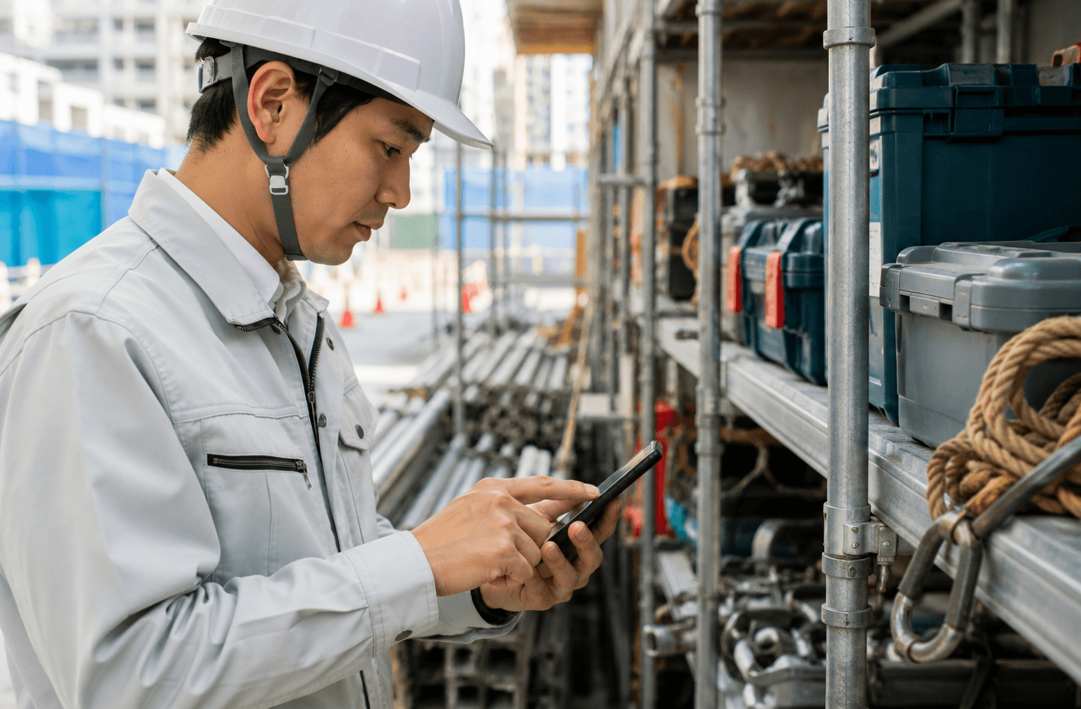 資材管理アプリ 建設現場 在庫 工具 スマホ管理