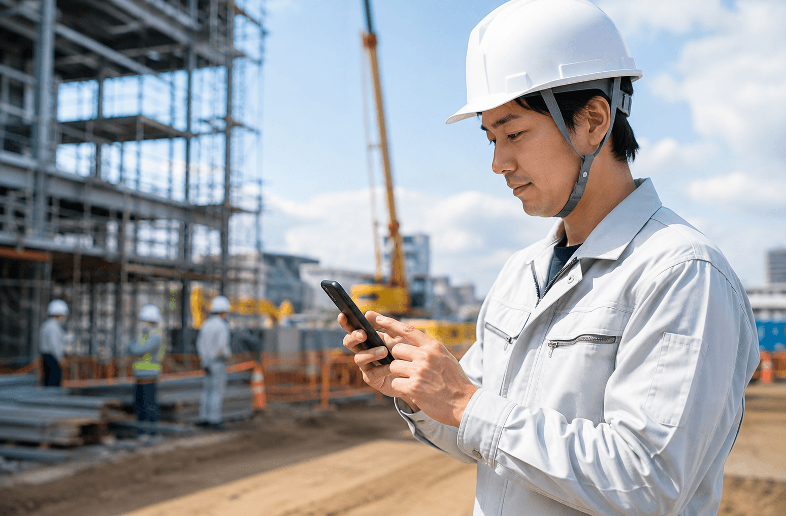 工事日報アプリ 建設現場 作業報告 スマホ