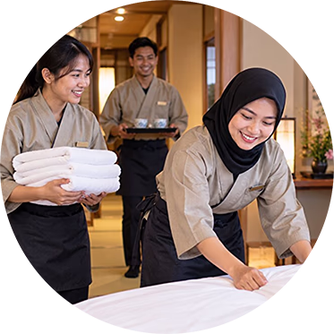 外国人スタッフによる報告