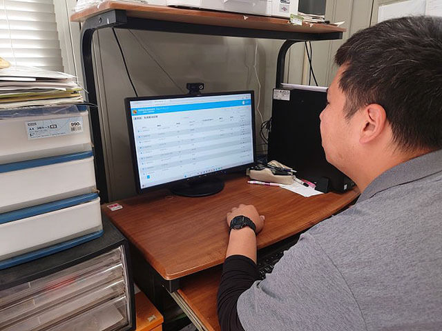 免税軽油管理のデータをPCで一括確認